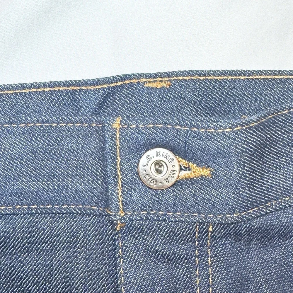 Pointer Brand L.C. King Jeans Mens 40x30 Cone Mills White Oak Denim USA Workwear